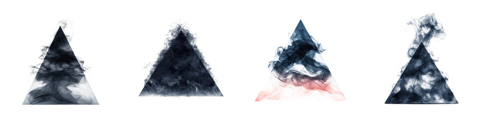 Fototapeta premium Abstract triangular shapes in a minimalistic composition using dark monochrome gradient backgrounds to create a clean sophisticated and contemporary visual design