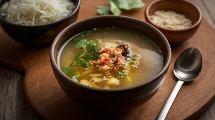 Cooked Water Soup - Simple, traditional soup, deceptively flavorful and nourishing.