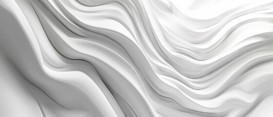 Obraz premium Expansive white background 3D illustration with a clean minimalist aesthetic, perfect for modern web design, marketing, and promotional projects