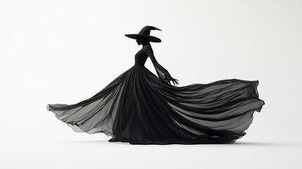 Naklejka premium Showcasing a minimalist Halloween costume mockup, perfect for branding and event promotion.