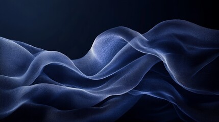 Fototapeta premium Elegant Blue Background with Delicate Patterns for Design. Banner Template with Central White Space for Text. Ideal for Sophisticated Minimalist Projects.