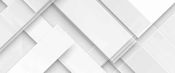 Abstract white background with texture pattern, layered geometric triangle shapes, white and grey glossy squares, abstract tech banner design. Graphic design element stripes concept for web, flyer