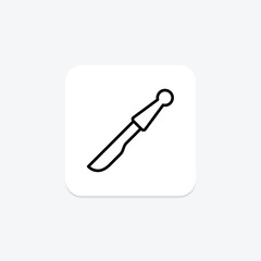 Obraz premium Scalpel line icon, vector, pixel perfect, illustrator file