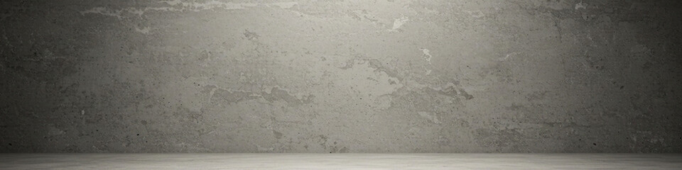 Obraz premium Concrete Wall Background with Skylight and Natural Lighting. A clean concrete wall background with soft natural light from above, perfect for showcasing designs, text, or product photography.