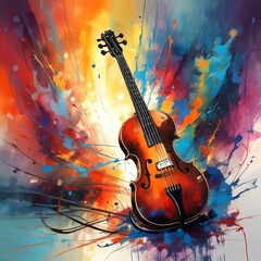 Fototapeta premium Illustration of sound background.