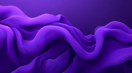 Fototapeta premium Abstract image showcasing dynamic purple fabric waves and gentle folds