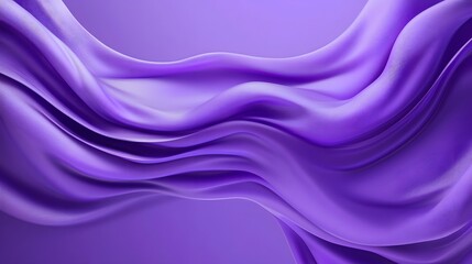 Fototapeta premium Flowing luxurious purple fabric creates an elegant and smooth design