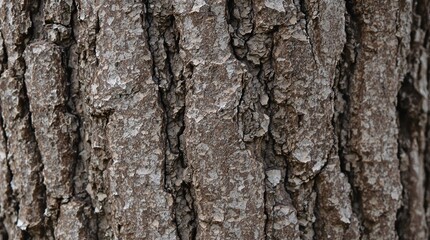 Obraz premium Close-up view of textured tree bark showcasing natural patterns and earthy tones.