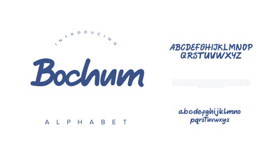 Bochum font Calligraphy Logotype Script Brush Font Type Font lettering handwritten