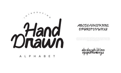 Handdrawn font Calligraphy Logotype Script Brush Font Type Font lettering handwritten