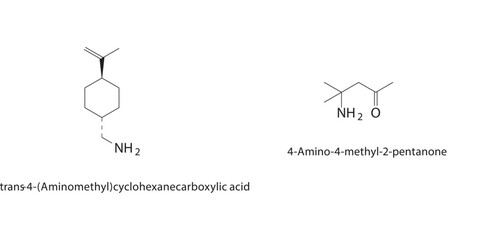 4-Amino-4-methyl-2-pentanone skeletal structure.Aminoketone compound schematic illustration. Simple diagram, chemical structure.