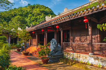 Marble Mountains Buddhist Temple in Da Nang afternoon