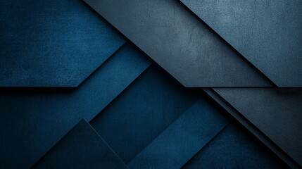 Minimalist Blue background with geometric shapes for design and banner templates. Contemporary abstract wallpaper with negative space and a central white space for text.