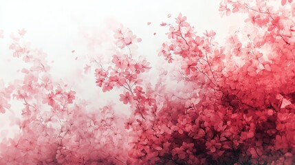 Soft pink cherry blossom petals blending into a dreamy background for artistic inspiration