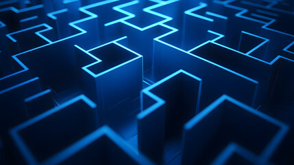 Navigating Complex 3D Mazes:  A Visual Journey Through Abstract Designs