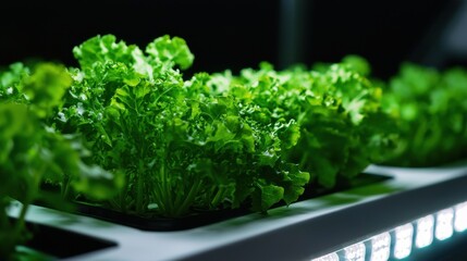 Fresh Organic Green Leafy Vegetables in a Tray for a Healthy Lifestyle