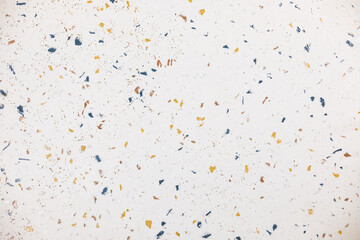 Decorative terrazzo flooring with colorful chips in modern space design