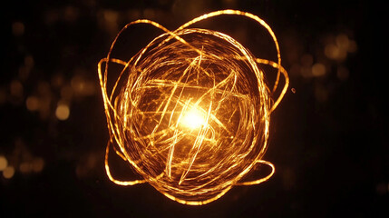 Glowing particle suspended in space, symbolizing a breakthrough in physics exploration