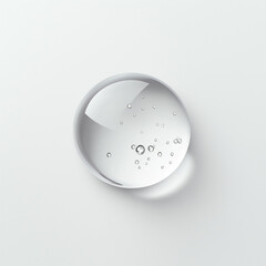 transparent macro liquid droplet