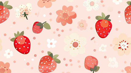 Cute strawberry pattern