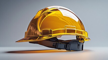 Vibrant orange safety helmet positioned on a surface, emphasizing construction safety essentials