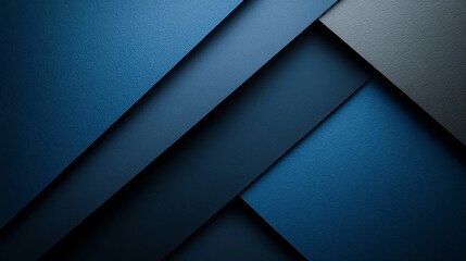 Minimalist Blue background with triangular motifs for design, banner template. White space in the center of the page for text. Minimalist Blue and white modern pattern.