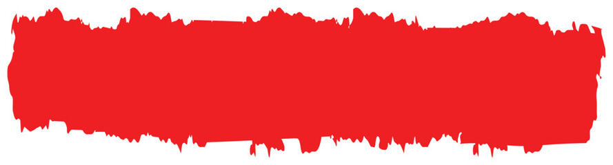 Red brush stroke isolated on background. Paint brush stroke vector for red ink paint, grunge design element, dirt banner, watercolor design, dirty texture. Trendy brush stroke, vector eps 10.