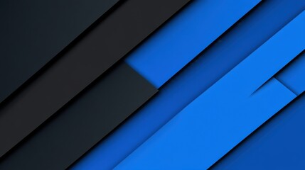 Fototapeta premium Modern Blue Background with Abstract Shapes for Design, Featuring White Space in the Center for Text. Abstract Geometric Modern Wallpaper Ideal for Banner Templates and Digital Projects.