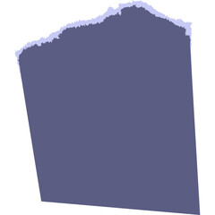 Torn paper scraps color style