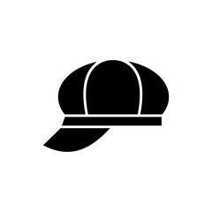 Baseball Hat Silhouette Icon Design