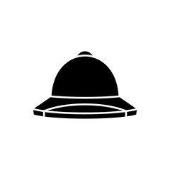 Pit Helmet Silhouette Icon Design