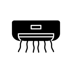 Air conditioner wind flow icon