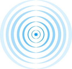 Radar icon blue color flat style