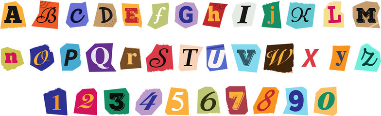 Letter magazine font trendy typography © Chikichirony