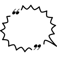 Quote box frame empty line style