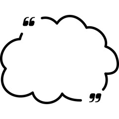 Quote box frame empty line style