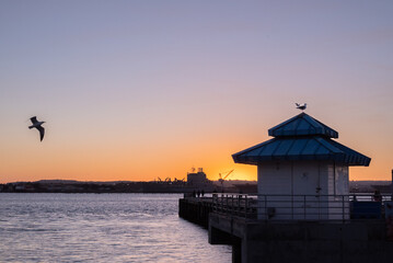 Sunset San Diego bay
