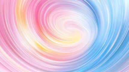 Swirling gradient of blended pastel colors creating a vortex