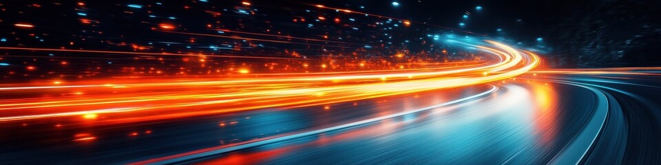 The future, abstract extreme speed concept