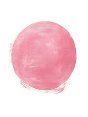 Fototapeta premium Pink sphere with a textured surface, isolated on transparent background