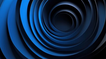Sleek Blue Background with Circular Patterns for Design, Featuring White Space in the Center for Text. Ideal for Banner Templates and Digital Projects. Abstract Minimalist Wallpaper.