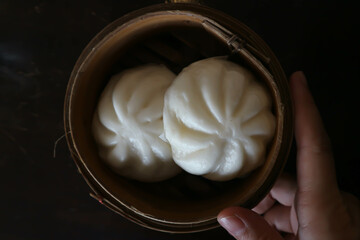Chinese stuffed bun , steamed dumplingor steamed bun