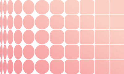 Abstract Gradient Background with Circular Geometric Shapes and White Dynamic Grid. Modern Vector Poster Design