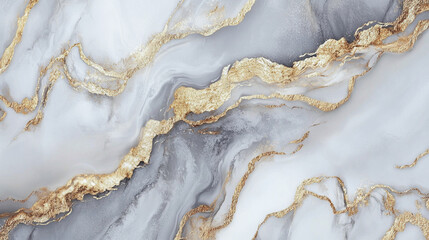 Fototapeta premium Biały marmur, stiuk złoty wzór, tło dla projektu, tapeta.