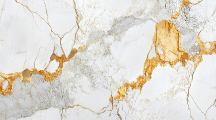 Biały marmur, stiuk złoty wzór, tło dla projektu, tapeta.