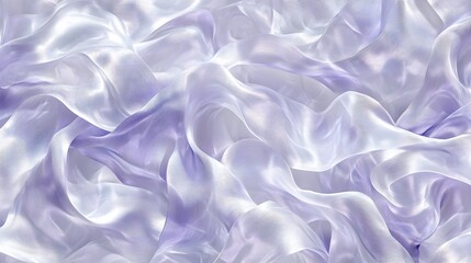 Obraz premium Flowing Sheer Fabric, Draped Lavender Texture, Elegant Waves, Soft Light, Shimmering Hues