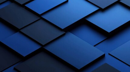 Sophisticated Blue Background with Intersecting Rectangles for Design, Featuring White Space in the Center for Text. Ideal for Banner Templates and Digital Projects.