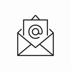 email message contact icon vector sign