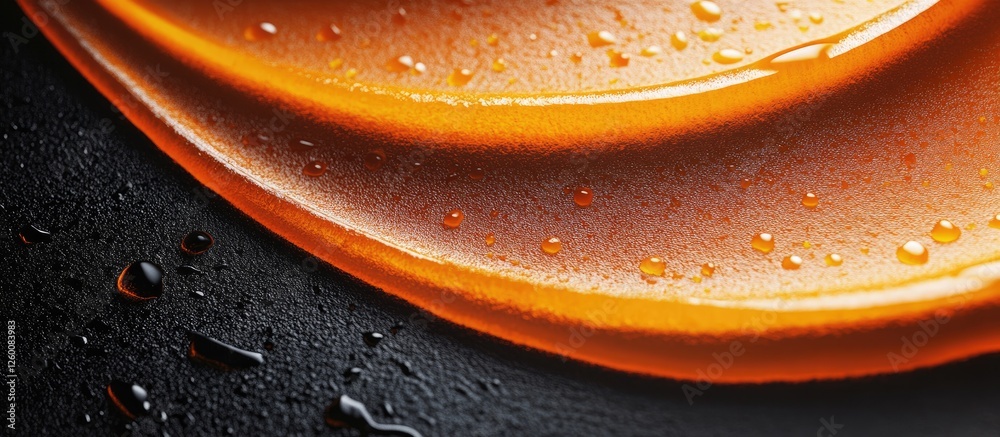 Leinwandbilder deep rich dark brown background contrasted with vibrant orange curves and fresh tangerine texture cr
