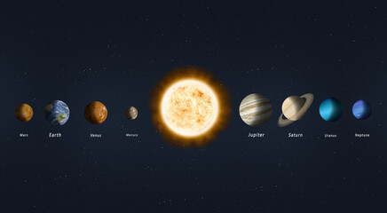 Solar System Planets Banner © alex_aldo